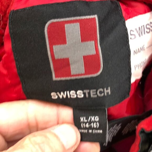 SwissTech Boys Snow Pants Size XL Outdoors Winter Insulated Pull On Hiking Black - Picture 7 of 10